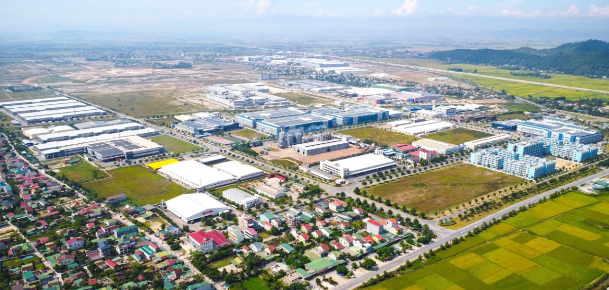 Dự án Khu Công nghiệp - Đô thị và Dịch vụ VSIP Nghệ An. Ảnh: Thành Cường