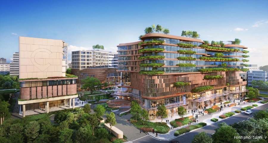 Hanoi Centre nổi bật với kiến trúc tinh tế và không gian mở ấn tượng - Ảnh: Keppel cung cấp.<!--EndFragment-->