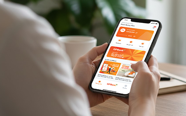 Giao diện ứng dụng GP DigiPlus được thiết kế như một trung tâm tài chính đa năng.