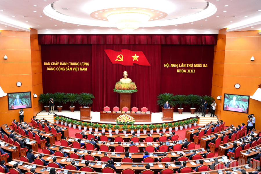 Tổng Bí thư Tô Lâm phát biểu bế mạc hội nghị. Ảnh: Nhân Dân