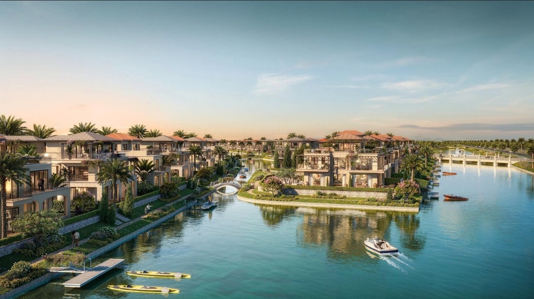 Thế đất “ngọc quý giữa dòng sông” khai mở tầm nhìn khoáng đạt, mỗi ô cửa là một bức tranh thiên nhiên tuyệt sắc bên dòng chảy Vàm Cỏ Đông.