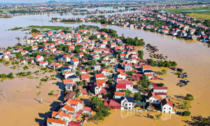 Mực nước trên các sông vẫn duy trì mức cao, sông Cầu và sông Thương vượt báo động 3 