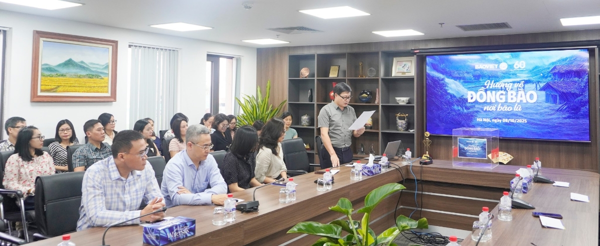 Bảo Việt ủng hộ 600 triệu đồng cho các tỉnh bị thiệt hại bởi bão lũ.