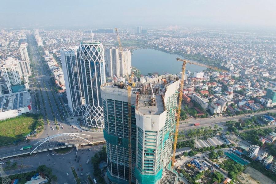 Tiến độ thần tốc, đồng bộ với kế hoạch đề ra đã củng cố niềm tin của thị trường vào năng lực thi công và cam kết bàn giao của DOJILAND.