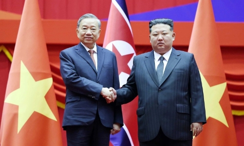 Triều Tiên bắn 21 loạt đại bác chào đón trọng thể Tổng Bí thư Tô Lâm