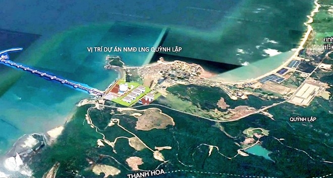 Khu vực triển khai dự án nhiệt điện khí LNG Quỳnh Lập, Nghệ An.