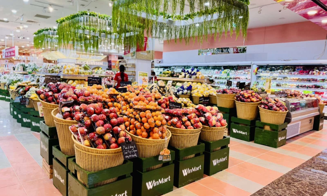 Đa dạng hoa quả nội địa và nhập khẩu tươi ngon tại siêu thị WinMart.