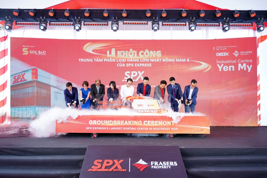 Frasers Property Vietnam, one of the country’s leading diversified real estate developers, has worked with SPX Express (SPX), a leading logistics partner in Southeast Asia, Taiwan (China), and Brazil, to break ground on SPX’s automated sorting center at Industrial Center Yen My in northern Hung Yen province.