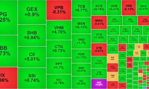 Cổ phiếu lớn tiếp tục đẩy VN-Index lên đỉnh cao mới