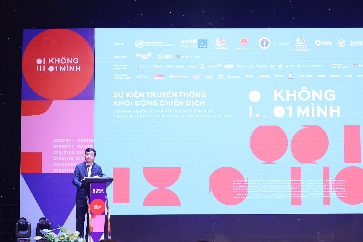 Thiếu tướng Lê Xuân Minh - Cục trưởng Cục An ninh mạng & PCTP sử dụng công nghệ cao, Phó Chủ tịch Hiệp hội An ninh mạng quốc gia phát biểu khai mạc sự kiện.