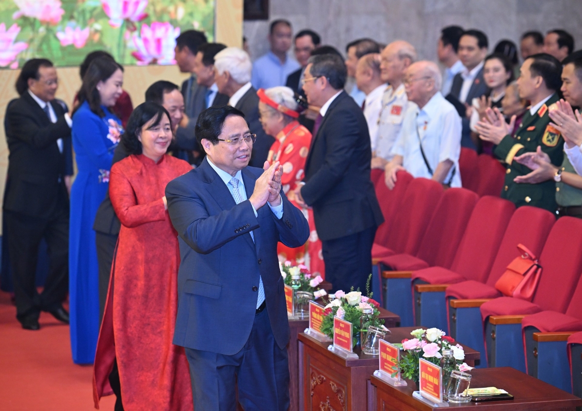 Thủ tướng Phạm Minh Chính đến dự Đại hội. Ảnh: Nhân Dân