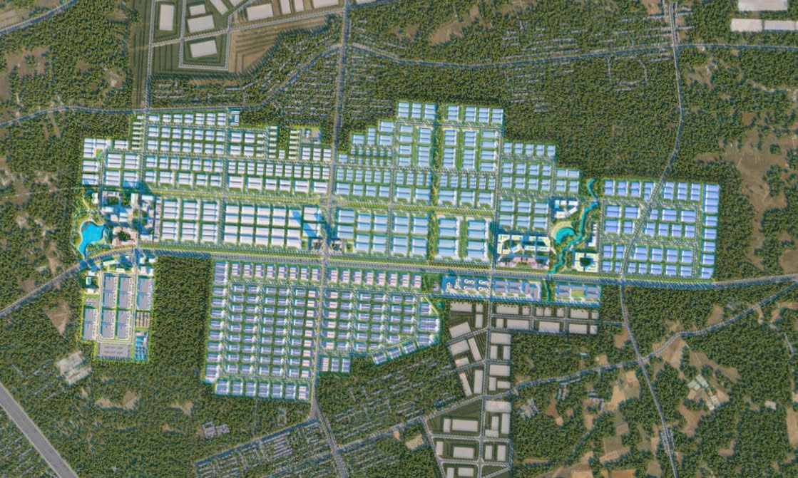 Thiết kế mặt bằng tổng thể Khu công nghiệp Bàu Cạn - Tân Hiệp (giai đoạn 1) - Ảnh: Chủ đầu tư cung cấp