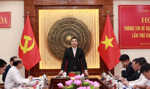 Thanh Hóa họp báo thông tin về Đại hội Đảng bộ tỉnh lần thứ XX