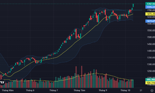 Cổ phiếu lớn “đốt nóng” điểm số, VN-Index có tuần tăng kỷ lục gần 3 năm
