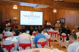 Hội thảo “Ứng dụng AI trong phòng cháy chữa cháy, giới thiệu hệ thống cảnh báo cháy sớm thế hệ mới”. Ảnh: Đăng Khoa
