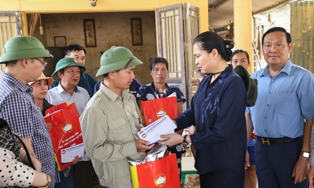 Ủy ban Trung ương MTTQ Việt Nam hỗ trợ công tác khắc phục hậu quả lũ lụt tại Thái Nguyên