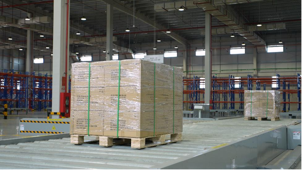 Cargo handling operations inside the Off-Airport Cargo Terminal (OACT)