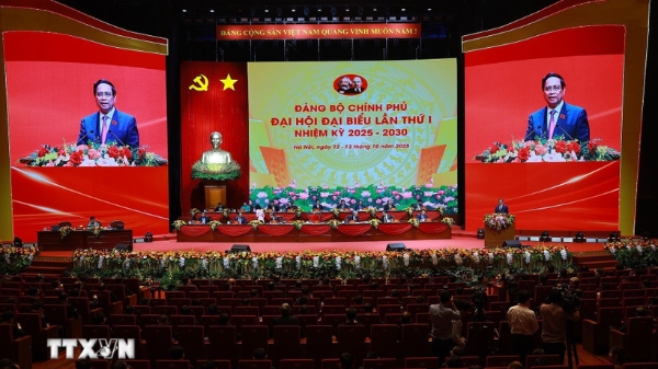 Đại hội Đảng bộ Chính phủ: Đổi mới và phát triển bền vững