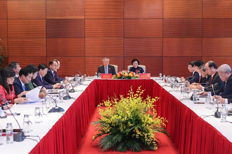 Các đại biểu thảo luận tại Tổ - Ảnh: VGP