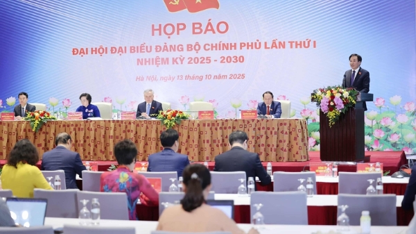 Họp báo về kết quả Đại hội đại biểu Đảng bộ Chính phủ lần thứ I, nhiệm kỳ 2025 - 2030