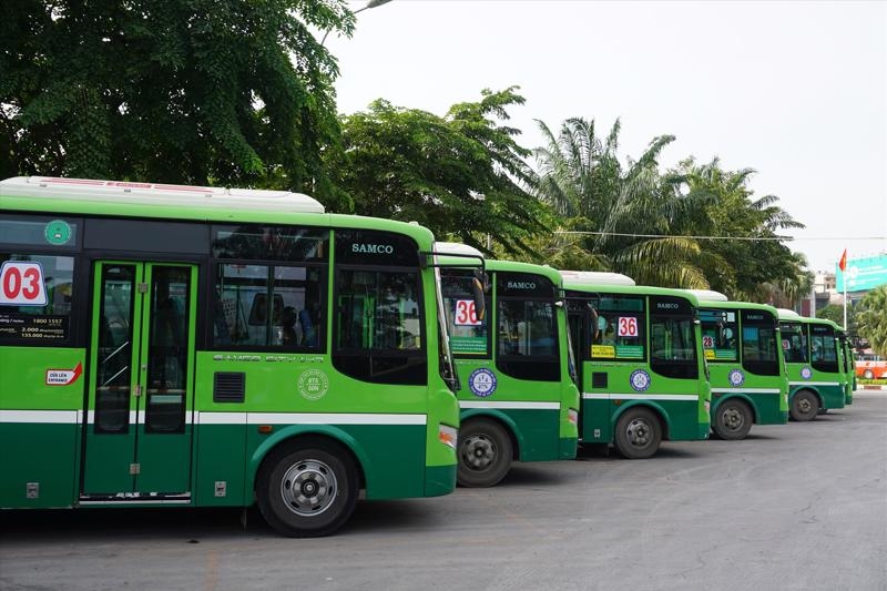Thành phố dự kiến đến năm 2030 sẽ có 1.874 xe buýt chuyển đổi sang năng lượng điện, năng lượng xanh. Ảnh minh họa.