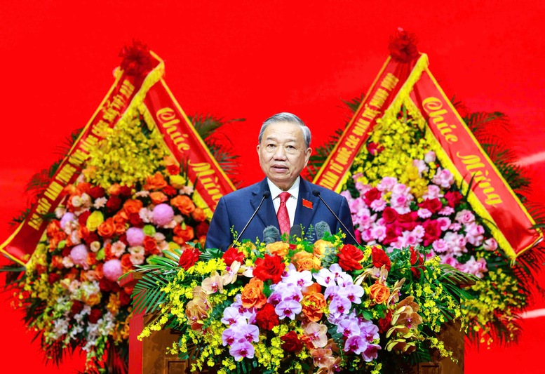 Tổng Bí thư Tô Lâm phát biểu chỉ đạo Đại hội - Ảnh VGP