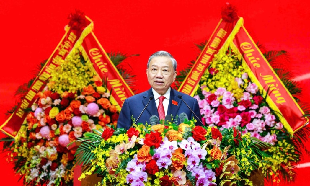 Tổng Bí thư Tô Lâm phát biểu chỉ đạo Đại hội - Ảnh VGP