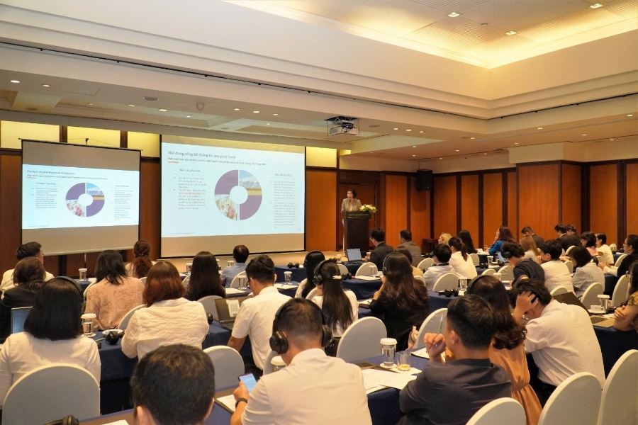Hội thảo giới thiệu Sổ tay Công bố thông tin Trái phiếu xanh diễn ra ngày 13/10/2025 tại Hà Nội.