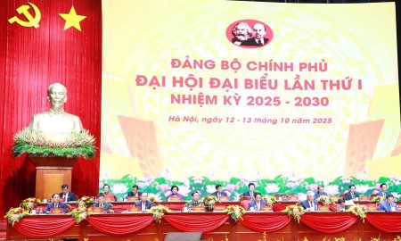 Khai mạc trọng thể Đại hội đại biểu Đảng bộ Chính phủ lần thứ I, nhiệm kỳ 2025–2030