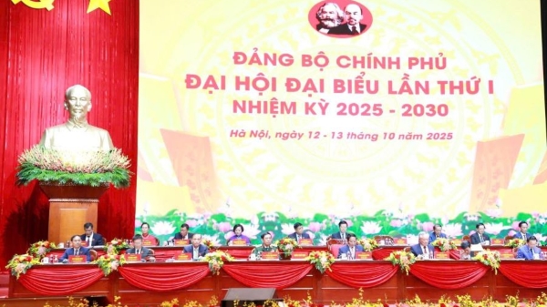 Khai mạc trọng thể Đại hội đại biểu Đảng bộ Chính phủ lần thứ I, nhiệm kỳ 2025–2030