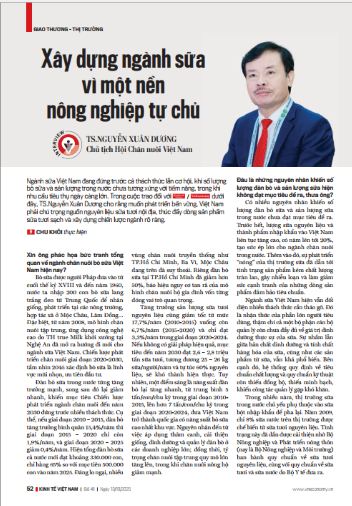 Xây dựng ngành sữa vì một nền nông nghiệp tự chủ - Ảnh 1