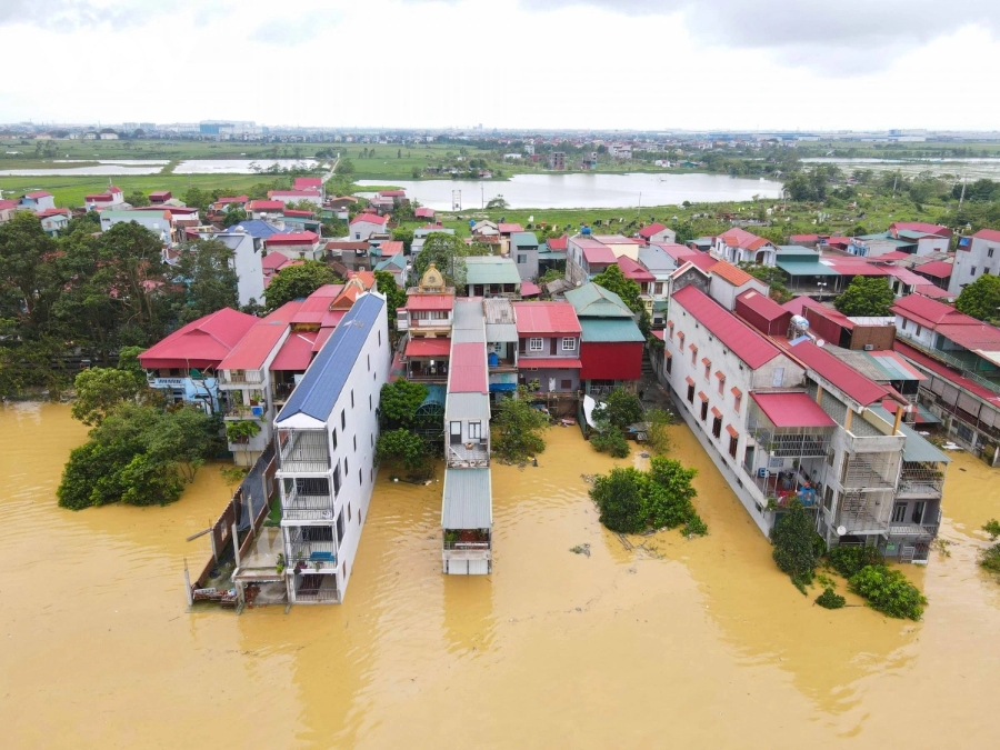 Đợt mưa lũ lịch sử gây ngập lụt diện rộng tại Bắc Ninh 