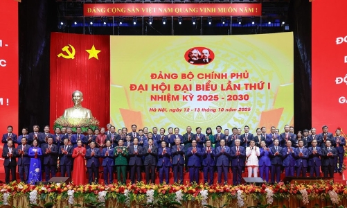 Đại hội đại biểu Đảng bộ Chính phủ lần thứ I thành công tốt đẹp