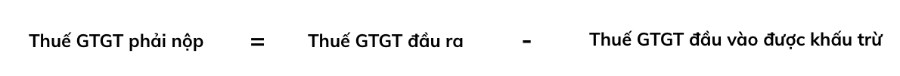 Tính thuế theo phương pháp khấu trừ. Nguồn: Đề án 