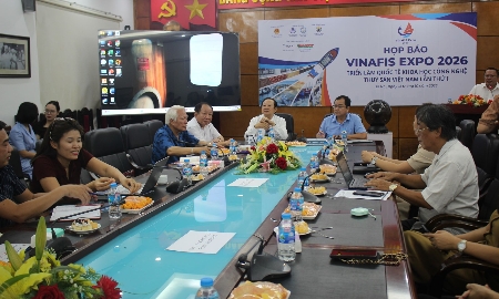 Buổi họp báo giới thiệu VINAFIS EXPO 2026. Ảnh Chu Khôi