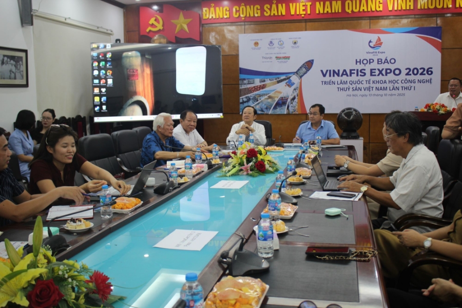 Buổi họp báo giới thiệu VINAFIS EXPO 2026. Ảnh Chu Khôi