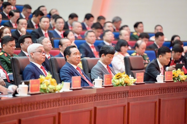 Các đại biểu dự Đại hội Đảng bộ TPHCM lần thứ I, nhiệm kỳ 2025 - 2030 phiên trù bị sáng 13/10&nbsp; - Ảnh: BTC