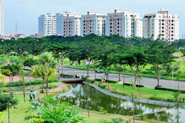 Bảo đảm diện tích đất cây xanh, mặt nước không nhỏ hơn 65% tổng diện tích đất của công viên.