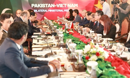Toàn cảnh Hội đàm Việt Nam - Pakistan.