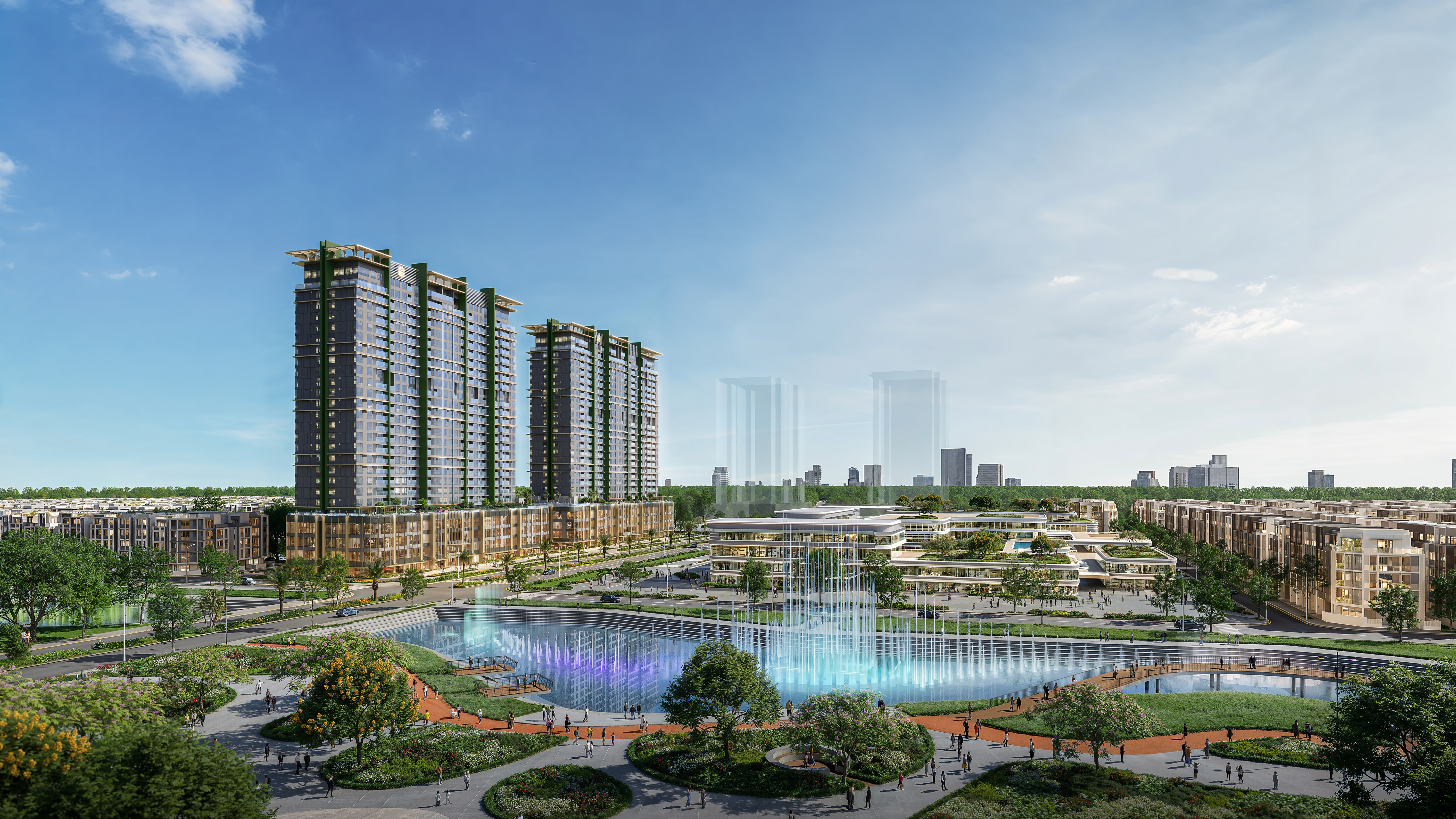 Mặt kính phản chiếu bầu trời và cảnh sắc đô thị, Lumière Midtown khoác lên mình vẻ đẹp thời thượng như những biểu tượng New York giữa lòng The Global City.