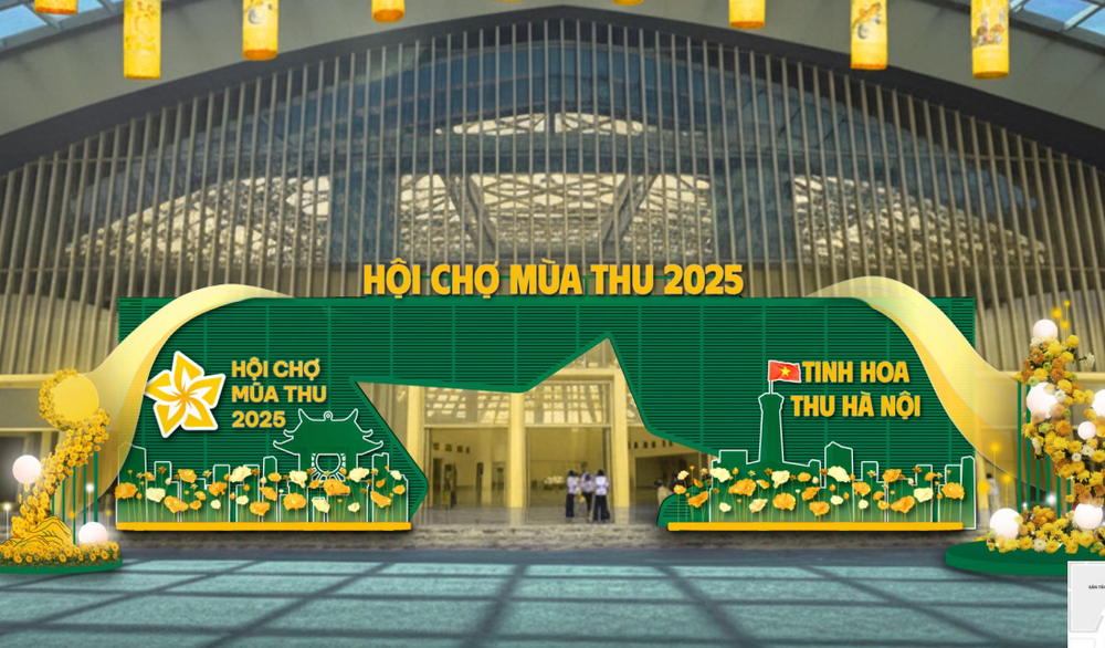 Cổng vào Hội chợ Mùa Thu 2025.