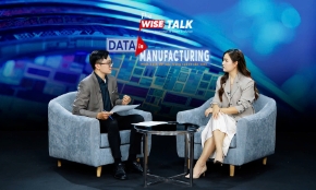 Bà Phạm Hoài Anh, Giám đốc Thương mại Công ty 1C Việt Nam trong chương trình The WISE Talk với chủ đề: “Minh bạch dữ liệu - “Chìa khoá”