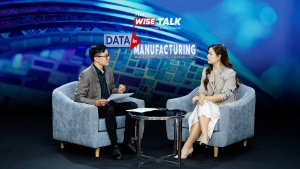 Bà Phạm Hoài Anh, Giám đốc Thương mại Công ty 1C Việt Nam trong chương trình The WISE Talk với chủ đề: “Minh bạch dữ liệu - “Chìa khoá”