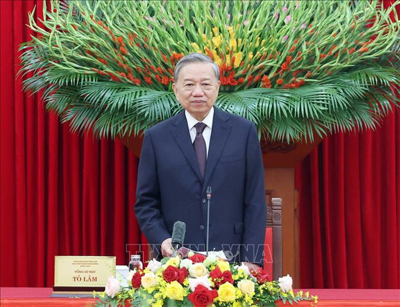 Tổng Bí thư phát biểu. Ảnh: TTXVN