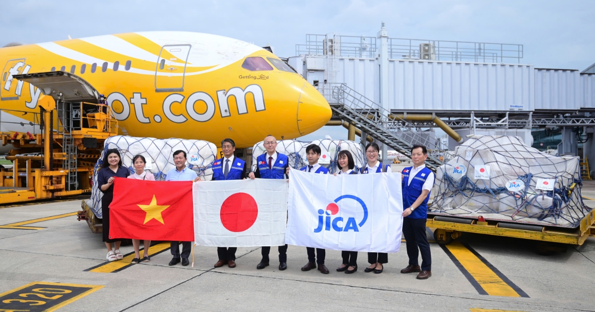 Lô hàng cứu trợ từ Nhật Bản được đưa đến Bắc Ninh