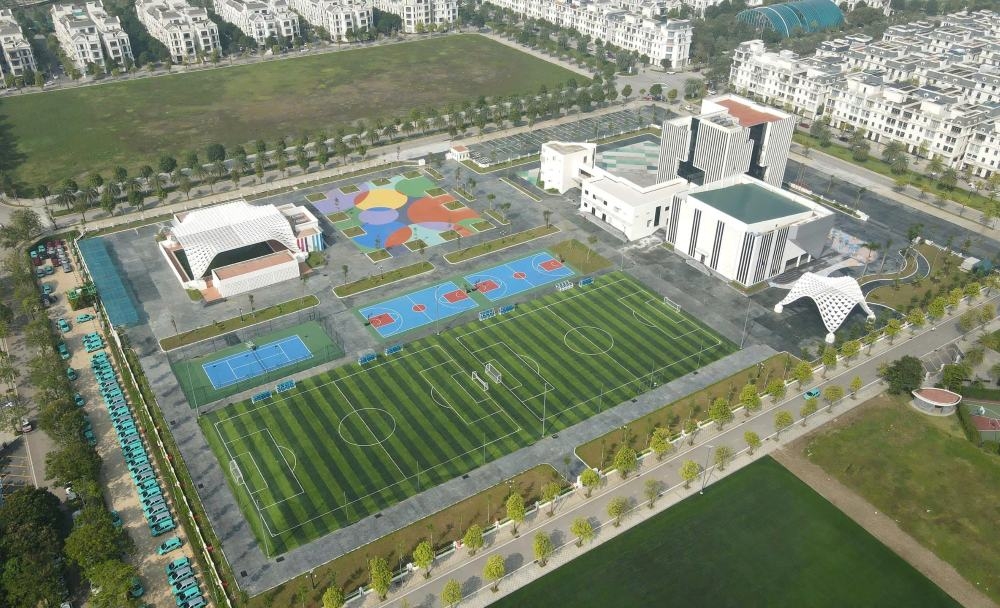 Toàn cảnh&nbsp;Cung Văn hóa thiếu nhi và Trung tâm thể dục, thể thao Hạc Thành 