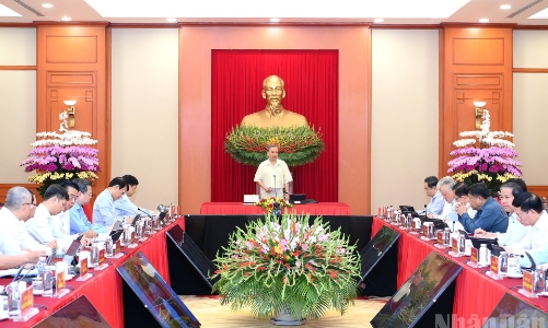 Tổng Bí thư Tô Lâm chủ trì họp về phát triển khoa học, công nghệ, đổi mới sáng tạo và chuyển đổi số