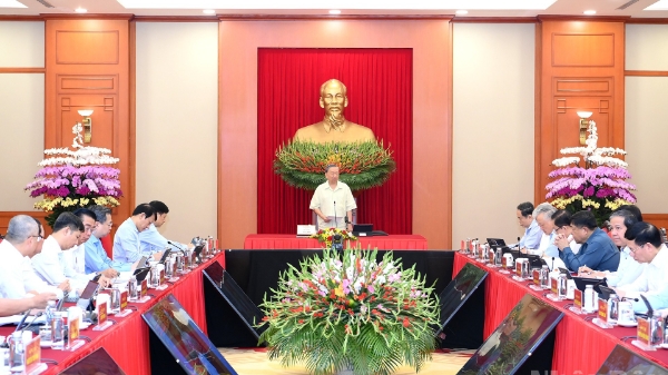 Tổng Bí thư Tô Lâm chủ trì họp về phát triển khoa học, công nghệ, đổi mới sáng tạo và chuyển đổi số