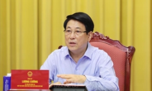 Chủ tịch nước Lương Cường làm việc về công tác chuẩn bị cho Lễ mở ký Công ước Hà Nội