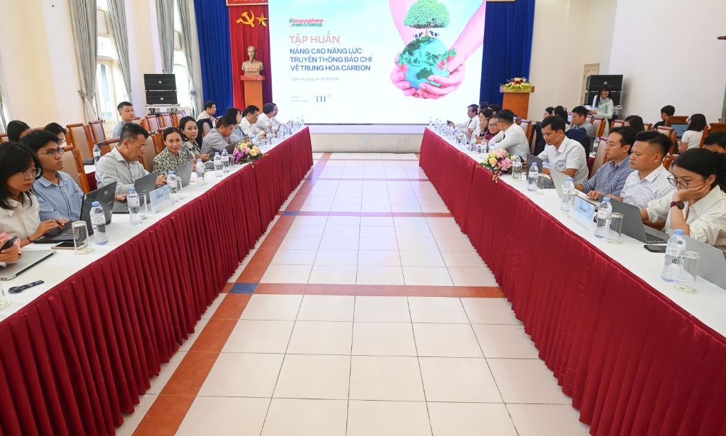 Quang cảnh tập huấn tại Nghệ An.